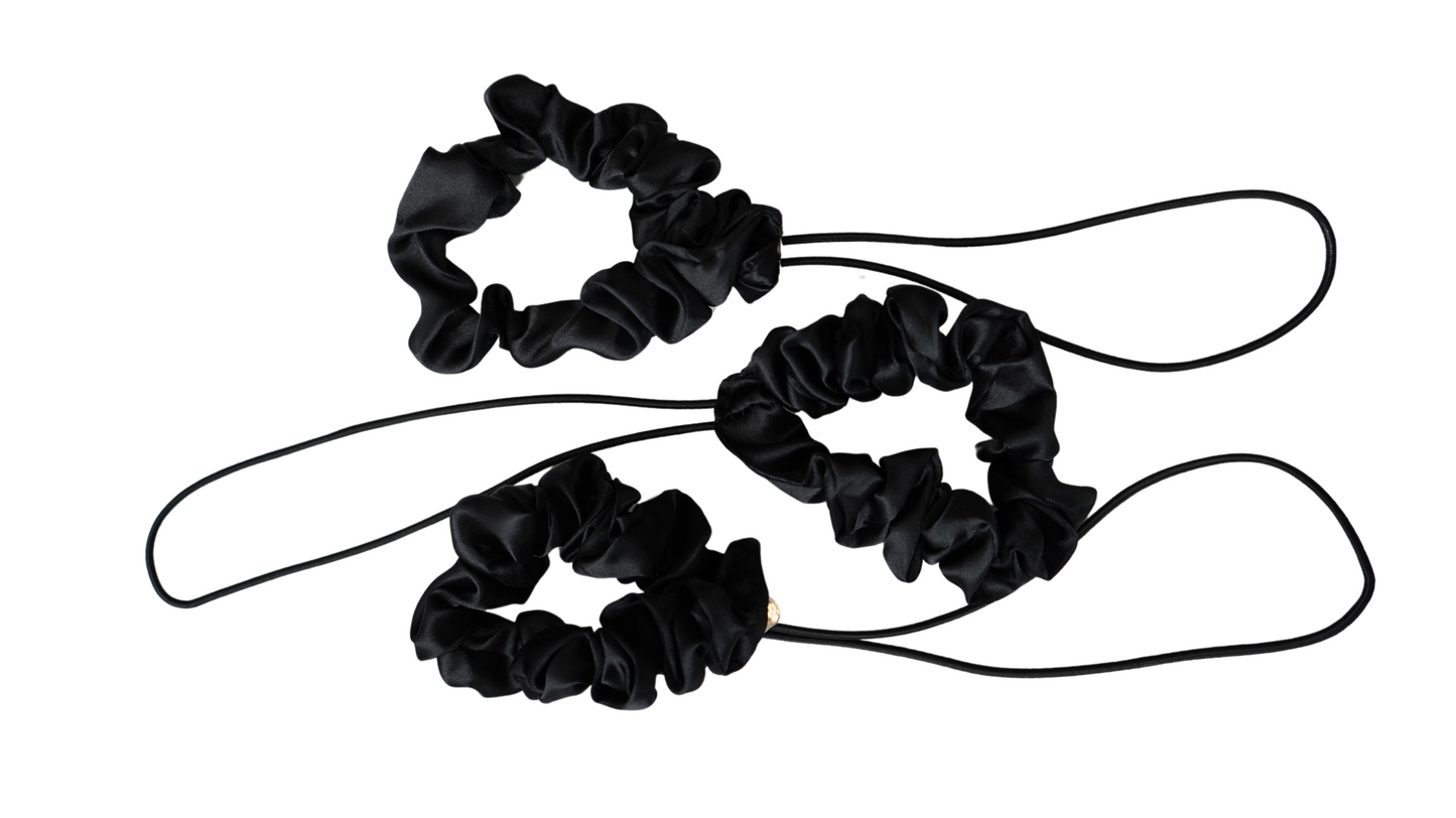 Satin Adjustable Hair Tie (2 pcs)
